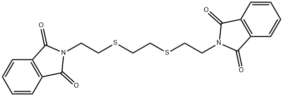 1,2-Bis[2-(1,3-dioxoisoindolin-2-yl)ethylthio]ethane Struktur