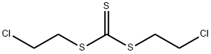 トリチオ炭酸ビス(2-クロロエチル) 化学構造式