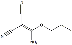 Propanedinitrile,  2-(aminopropoxymethylene)- Struktur
