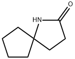 1-氮杂螺[4.4]壬烷-2-酮, 63941-21-9, 结构式
