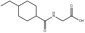 N-[(4-エチルシクロヘキシル)カルボニル]グリシン 化学構造式