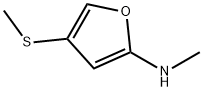 2-Furanamine,  N-methyl-4-(methylthio)- 结构式