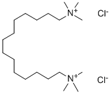 HEXAMETHYLTETRADECAMETHYLENEBISAMMONIUMCHLORIDE 化学構造式