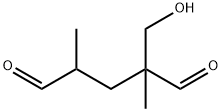 2,4-ジメチル-2-(ヒドロキシメチル)ペンタンジアール 化学構造式