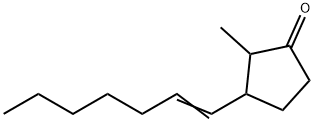 Cyclopentanone, 3-(1-heptenyl)-2-methyl- (9CI) Struktur