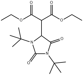 Propanedioic acid, 2-[1,3-bis(1,1-diMethylethyl)-2,5-dioxo-4-iMidazolidinyl]-, 1,3-diethyl ester Structure