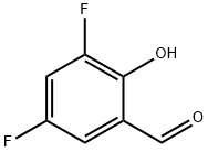 3,5-ジフルオロ-2-ヒドロキシベンズアルデヒド 化学構造式