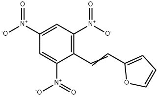 2-[2-(2,4,6-Trinitrophenyl)vinyl]furan Struktur