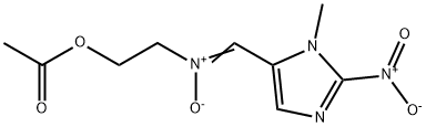 N-(2-Acetoxyethyl)-N-[(1-methyl-2-nitro-1H-imidazol-5-yl)methylene]amine oxide Struktur