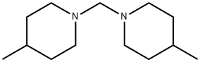 1,1'-メチレンビス(4-メチルピペリジン) 化学構造式