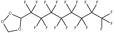 3-(ヘプタデカフルオロオクチル)-1,2,4-トリオキソラン 化学構造式