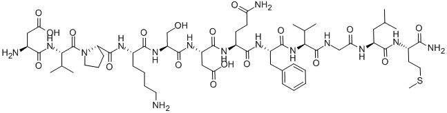 肛褶蛙肽, 63968-82-1, 结构式