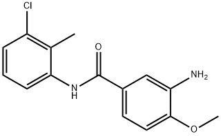 3-アミノ-4-メトキシ-2'-メチル-3'-クロロベンズアニリド 化学構造式