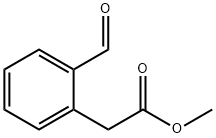 2-(2-甲酰基苯基)乙酸甲酯, 63969-83-5, 结构式