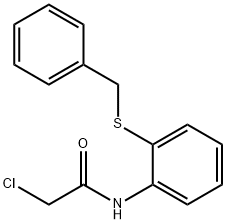 N-[2-(BENZYLTHIO)PHENYL]-2-CHLOROACETAMIDE 化学構造式