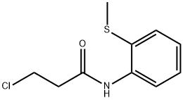 3-氯-N-[2-(甲基硫烷基)苯基]丙酰胺, 6397-38-2, 结构式