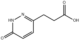 3-(6-オキソ-1,6-ジヒドロピリダジン-3-イル)プロパン酸 化学構造式