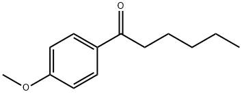 (4-メトキシフェニル)ペンチルケトン 化学構造式