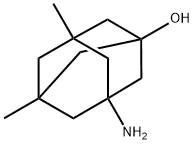 3-アミノ-5,7-ジメトイルアダマンタン-1-オール 化学構造式