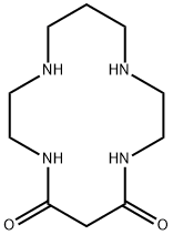 1,4,8,11-テトラアザシクロテトラデカン-5,7-ジオン 化学構造式