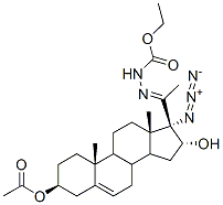 63973-99-9 ethyl (3beta-acetoxy-17-azido-16alpha-hydroxypregn-5-en-20-ylidene)carbazate