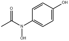 N-hydroxyacetaminophen Structure
