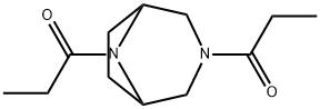3,8-Dipropionyl-3,8-diazabicyclo[3.2.1]octane Struktur