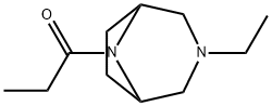 3-Ethyl-8-propionyl-3,8-diazabicyclo[3.2.1]octane 结构式