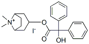 (8,8-dimethyl-8-azoniabicyclo[3.2.1]oct-3-yl) 2-hydroxy-2,2-diphenyl-acetate iodide Struktur