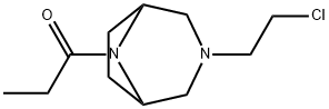 3-(2-Chloroethyl)-8-propionyl-3,8-diazabicyclo[3.2.1]octane Struktur