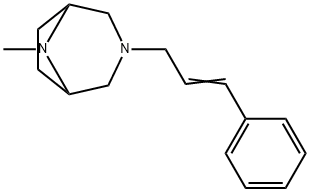 3-(3-Phenylallyl)-8-methyl-3,8-diazabicyclo[3.2.1]octane Structure