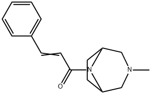 3-Methyl-8-(3-phenylacryloyl)-3,8-diazabicyclo[3.2.1]octane Struktur