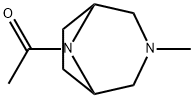 8-Acetyl-3-methyl-3,8-diazabicyclo[3.2.1]octane Struktur