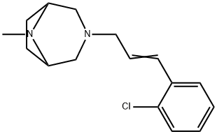 3-[3-(o-Chlorophenyl)allyl]-8-methyl-3,8-diazabicyclo[3.2.1]octane Struktur