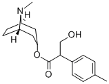 α-(Hydroxymethyl)-4-methylbenzeneacetic acid 8-methyl-8-azabicyclo[3.2.1]octan-3-yl ester Struktur