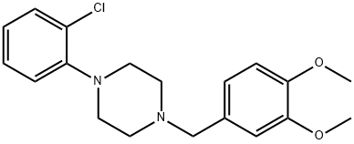 1-(3,4-Dimethoxybenzyl)-4-(2-chlorophenyl)piperazine Structure