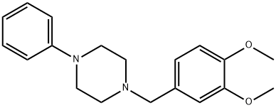 1-(3,4-Dimethoxybenzyl)-4-phenylpiperazine Structure