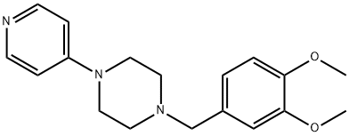 1-(3,4-Dimethoxybenzyl)-4-(4-pyridinyl)piperazine 结构式