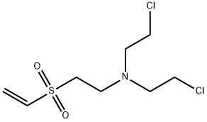 2-[Bis(2-chloroethyl)amino]ethylvinyl sulfone 结构式