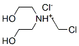 2-CHLOROETHYL-BIS(2-HYDROXYETHYL)AMMONIUMCHLORIDE Struktur