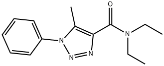 N,N-Diethyl-5-methyl-1-phenyl-1H-1,2,3-triazole-4-carboxamide Struktur