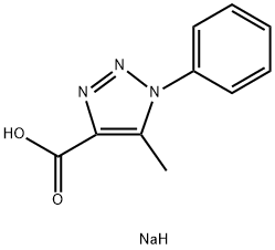5-Methyl-1-phenyl-1H-1,2,3-triazole-4-carboxylic acid sodium salt Structure