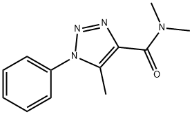 5,N,N-Trimethyl-1-phenyl-1H-1,2,3-triazole-4-carboxamide Structure