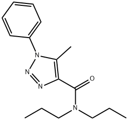 5-Methyl-N,N-dipropyl-1-phenyl-1H-1,2,3-triazole-4-carboxamide Struktur