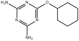 2-Cyclohexyloxy-4,6-diamino-1,3,5-triazine Struktur