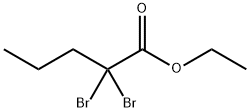 2,2-ジブロモ吉草酸エチル 化学構造式