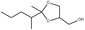 2-Methyl-2-(1-methylbutyl)-1,3-dioxolane-4-methanol Struktur