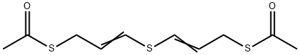 3,3'-チオビス(2-プロペン-1-チオール)ビスアセタート 化学構造式