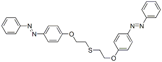 Bis[2-(p-phenylazophenoxy)ethyl] sulfide 结构式