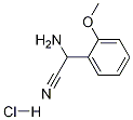 2-氨基-2-(2-甲氧基苯基)乙腈盐酸盐, 639792-18-0, 结构式